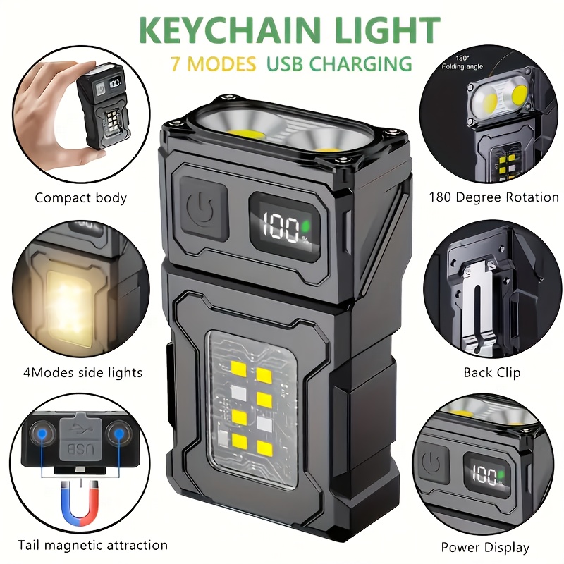 Outdoor Lighting Ideas - Mini Rechargeable LED Pocket Flashlight Portable