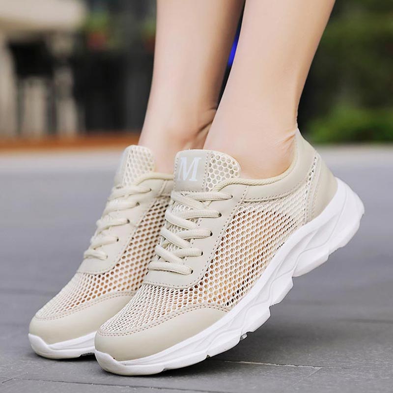 Outdoor Lighting Ideas For Front Of House - Summer Breathable Sneakers Women Mesh Women's