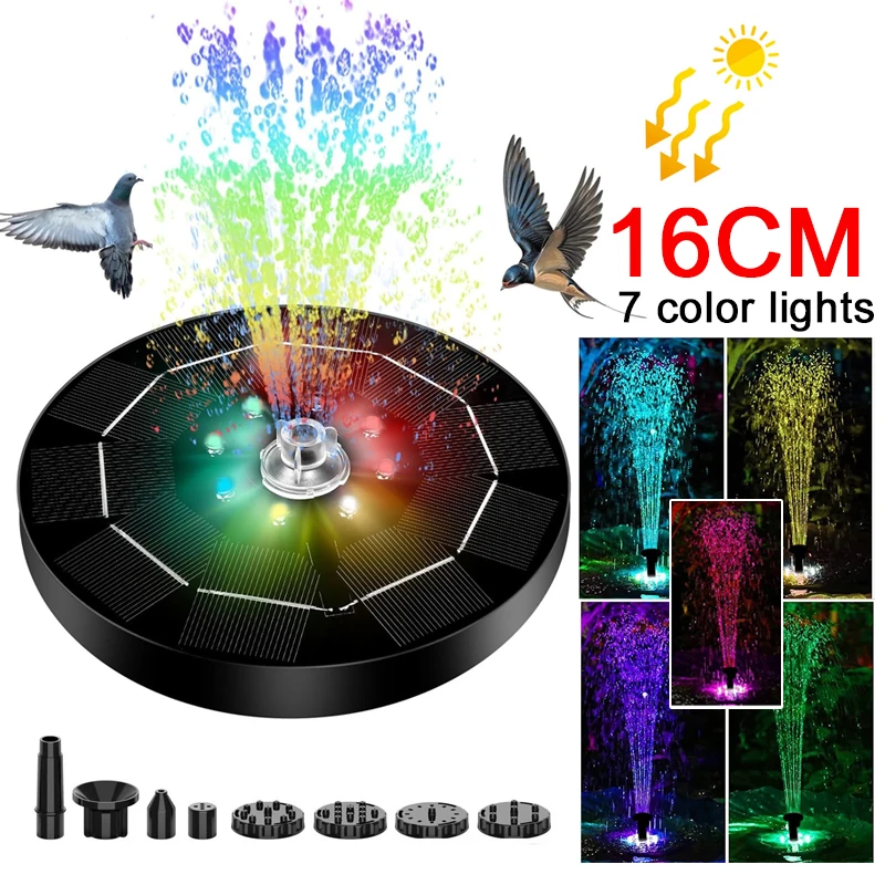 Bollard Light Garden - Fountain Light 7 Colors LED Light
