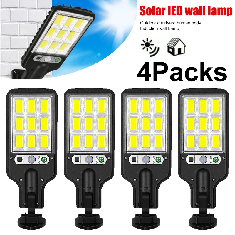 Outdoor Lighting Lamp - Powerful LED Solar Outdoor Courtyard Wall