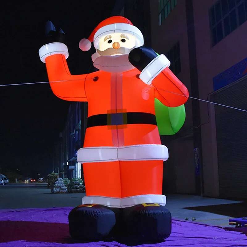Xmas Outdoor Lighting Decorations - Giant LED Light Iatable Outdoor Christmas