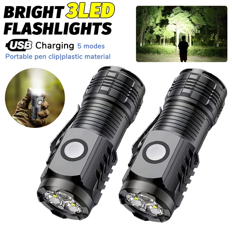 Outdoor Lighting Ideas - Portable Mini LED Handheld Flashlight Powerful
