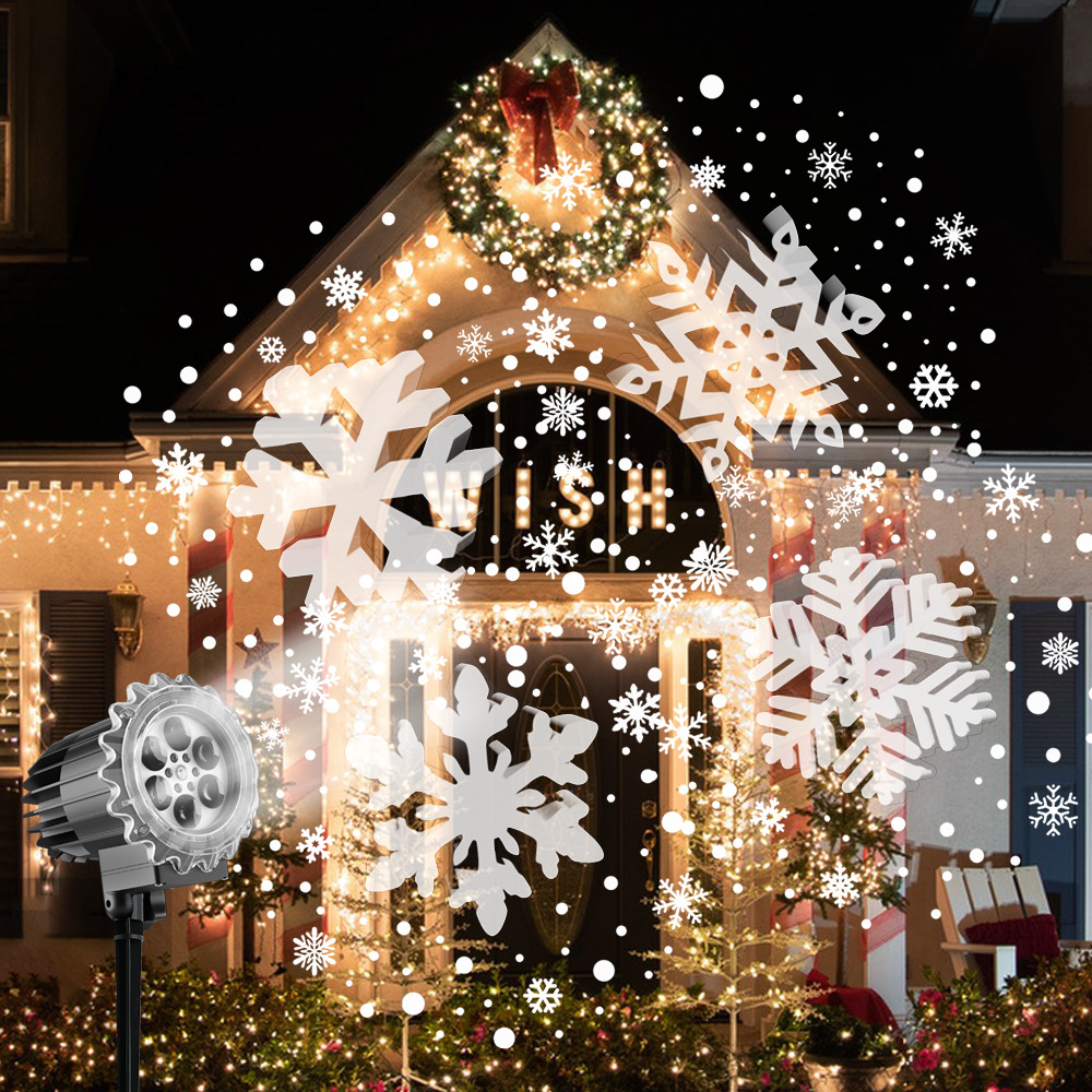 Xmas Outdoor Lighting Decorations - Christmas Snowflake Projector Halloween Decoration Light