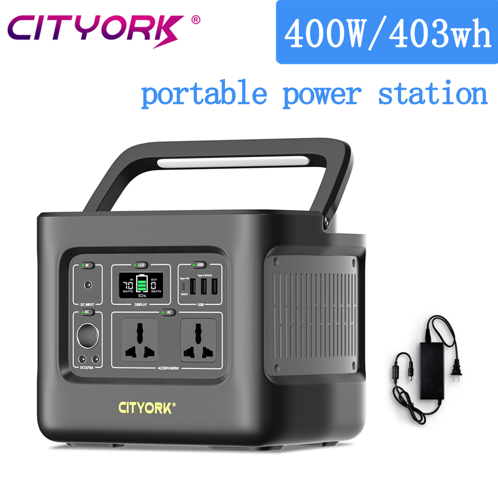 Outdoor Lighting No Outlet - Portable Power Station 400W Portable Power