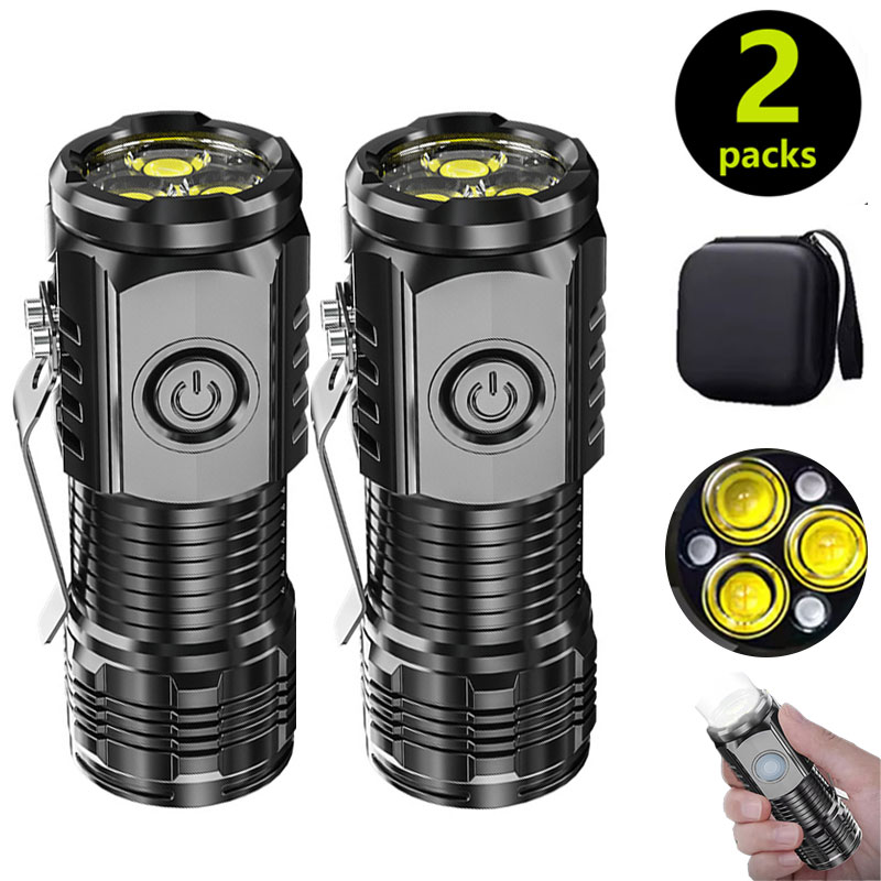 Outdoor Lighting Ideas - Mini 3LED Flashlight With Pen Clip，Night