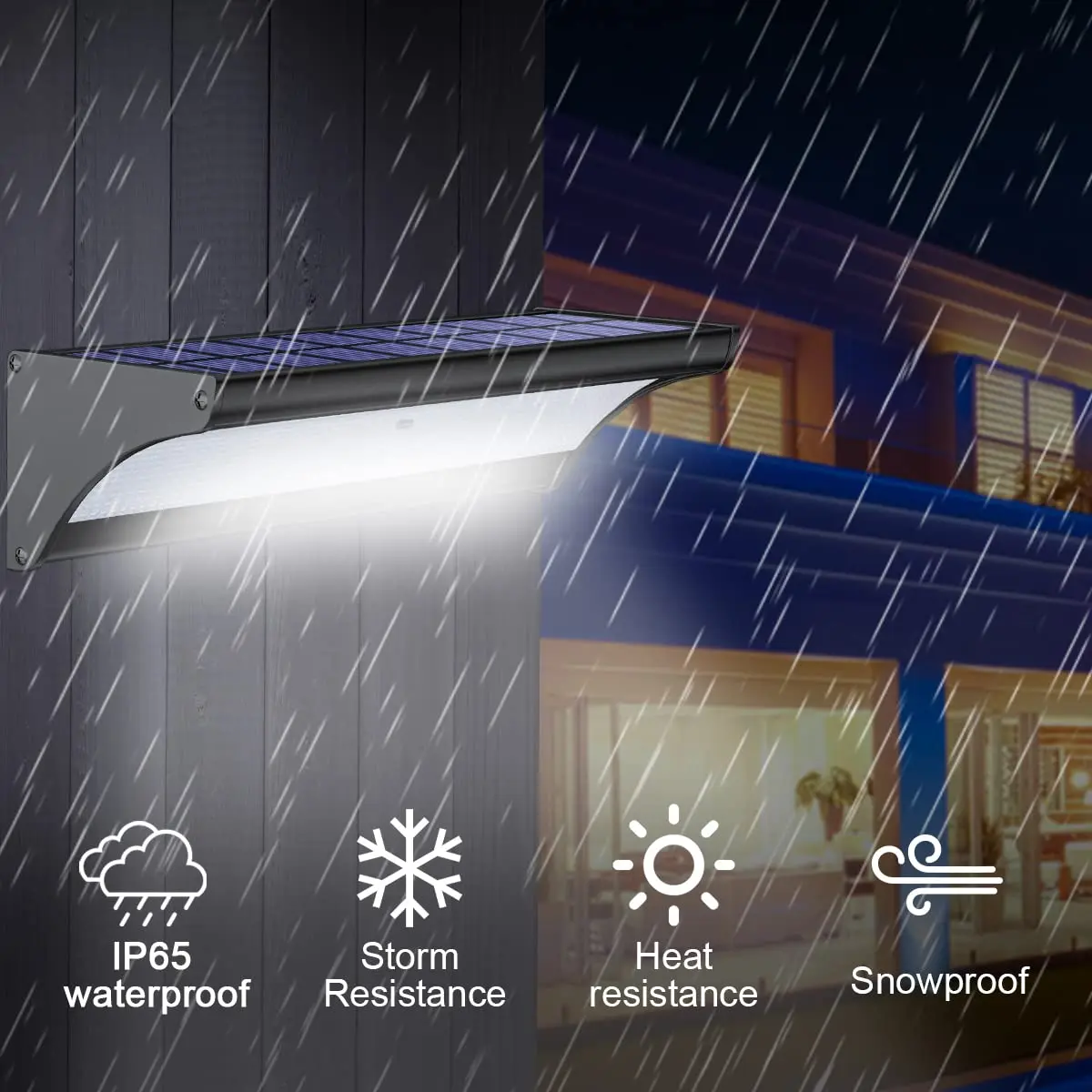 60/48Led Outdoor Solar Wall Li - Solar Wall Sconce ulasan dan harga