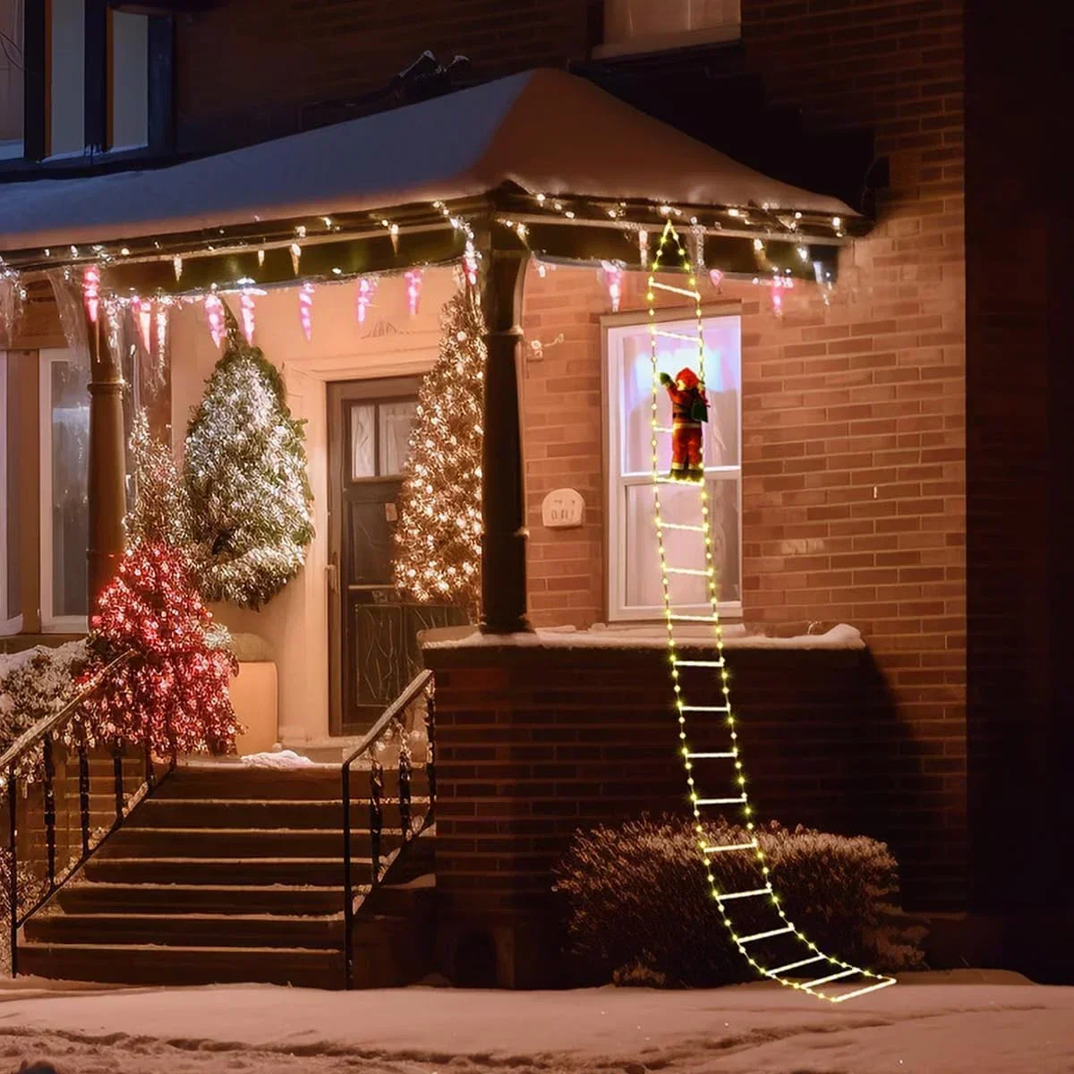 LED Ladder Light for Santa Cla - Xmas Outdoor Lighting Decorations ulasan dan harga