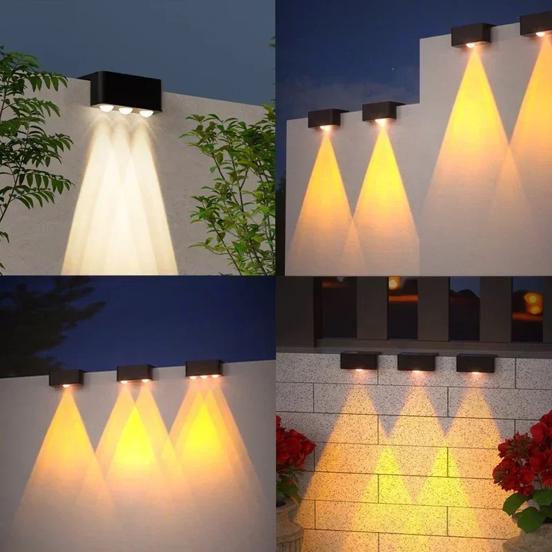1/2/4PCS  Solar Wall Light Out - Solar Wall Sconce ulasan dan harga