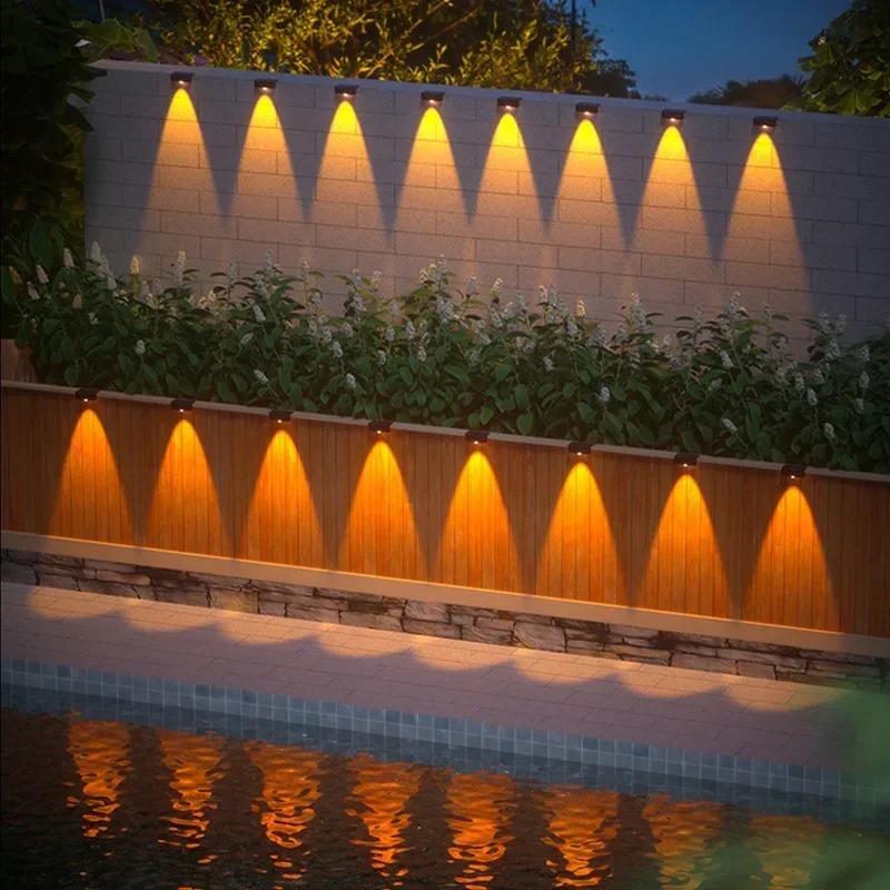 1/2/4PCS  Solar Wall Light Out - Solar Wall Sconce ulasan dan harga
