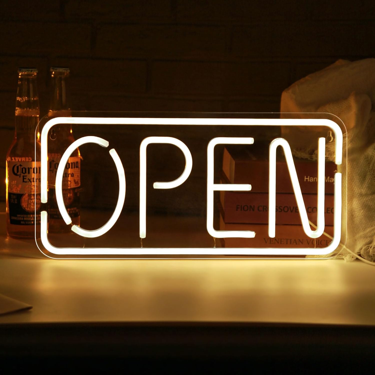 Open Neon Sign USB Powered Bus - Outdoor Lighting For Store ulasan dan harga