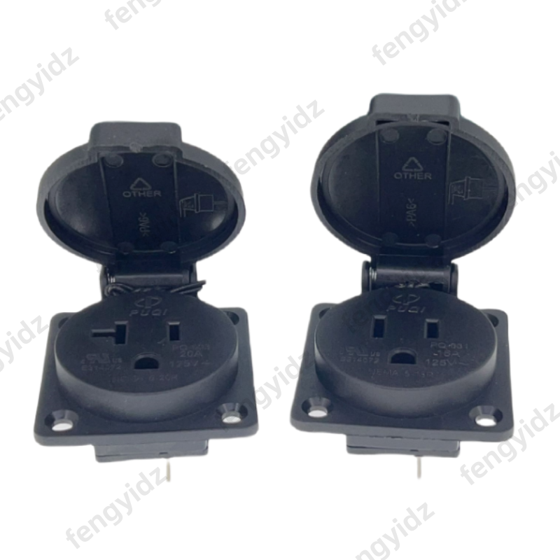 Black 125V 15A 20A IP44 CE Ame - Outdoor Lighting No Outlet ulasan dan harga