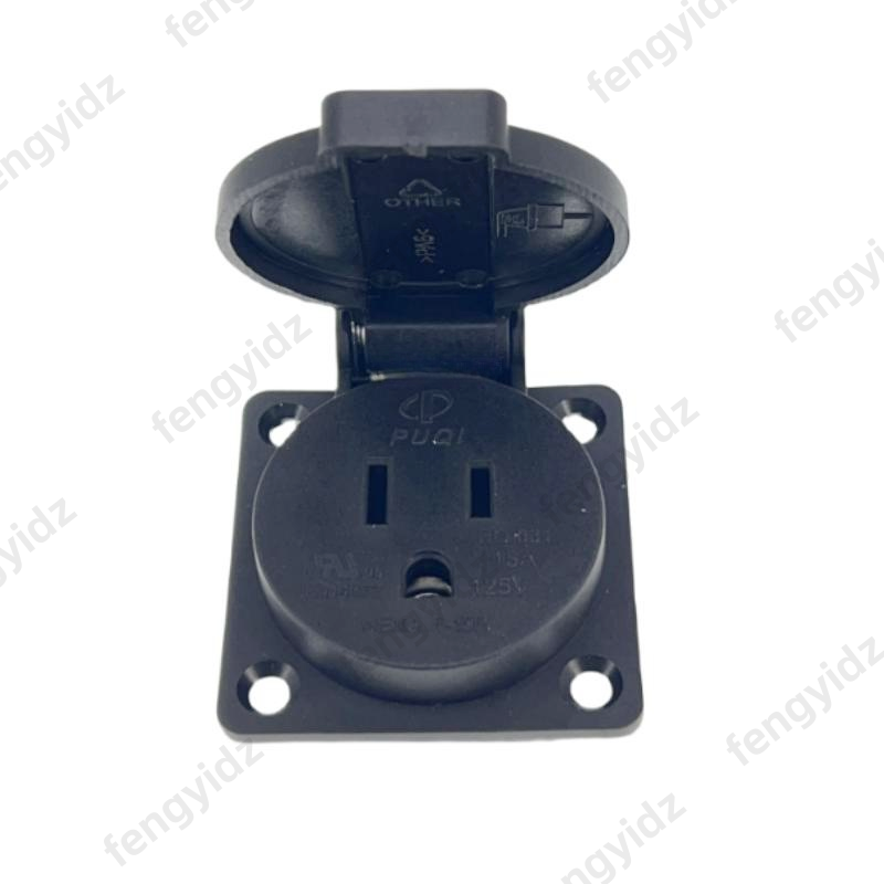 Black 125V 15A 20A IP44 CE Ame - Outdoor Lighting No Outlet ulasan dan harga