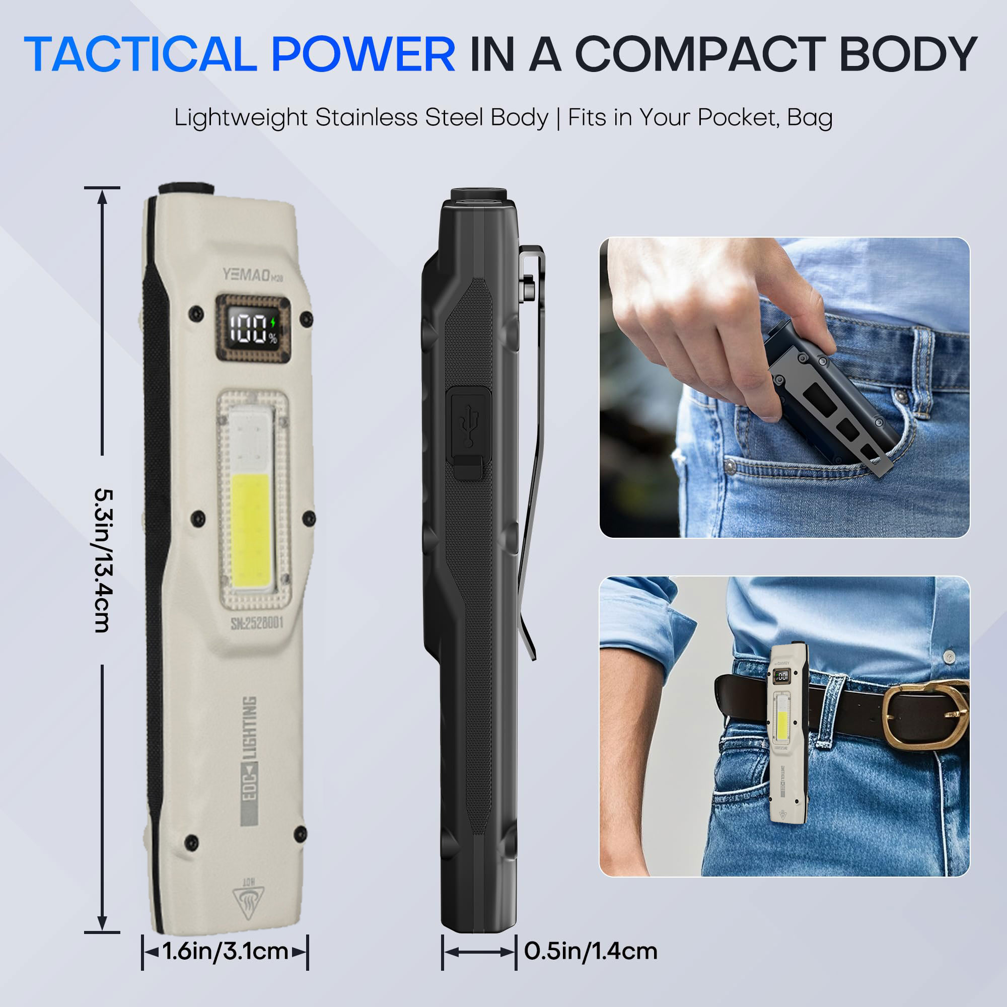 Portable 880LM YEMAO M28 Ultra - Outdoor Lighting Ideas ulasan dan harga