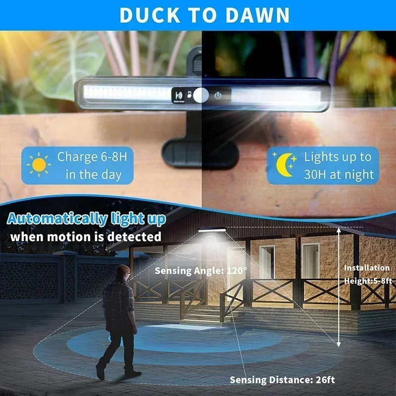Clip On Solar Motion Lights Ou - Outdoor Lighting Waterproof ulasan dan harga