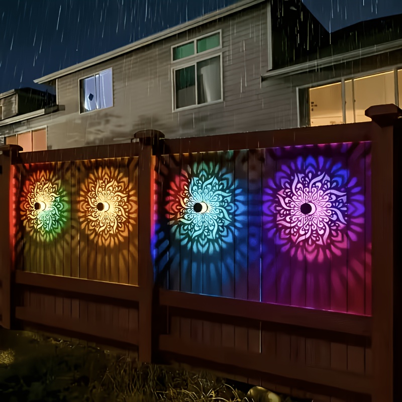 1/2/4 Packs Solar Fence Lights - Outdoor Lighting Waterproof ulasan dan harga