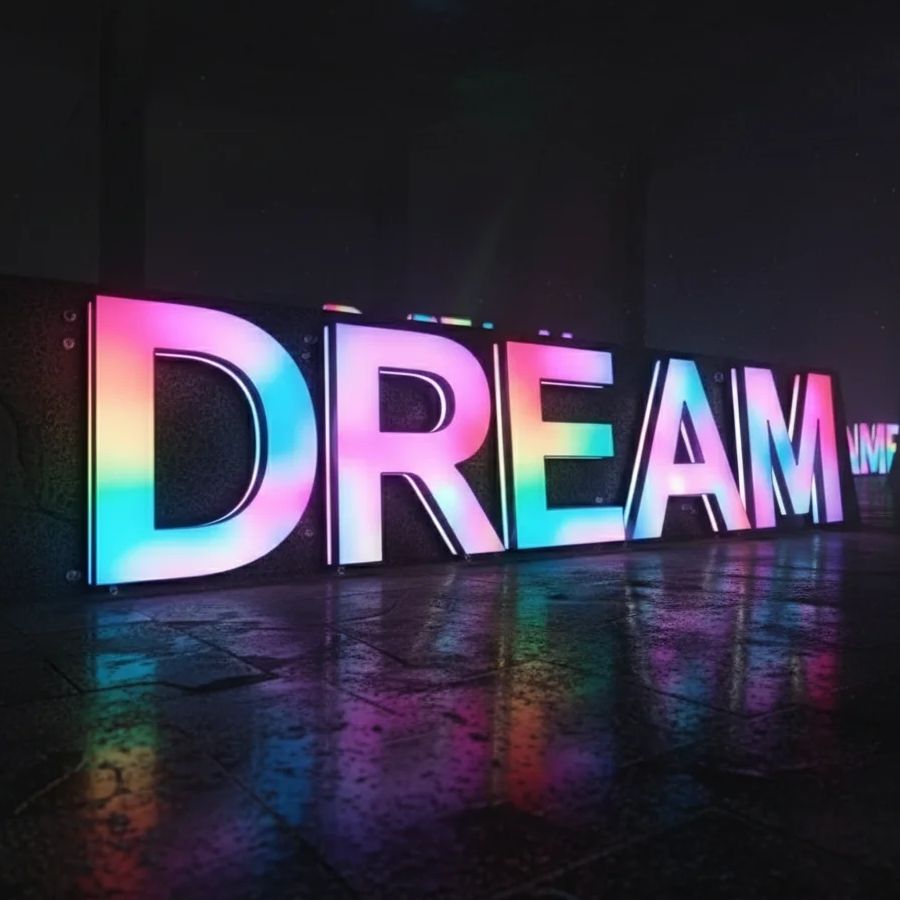 Custom RGB Metal LED Sign Wall - Outdoor Lighting For Store ulasan dan harga