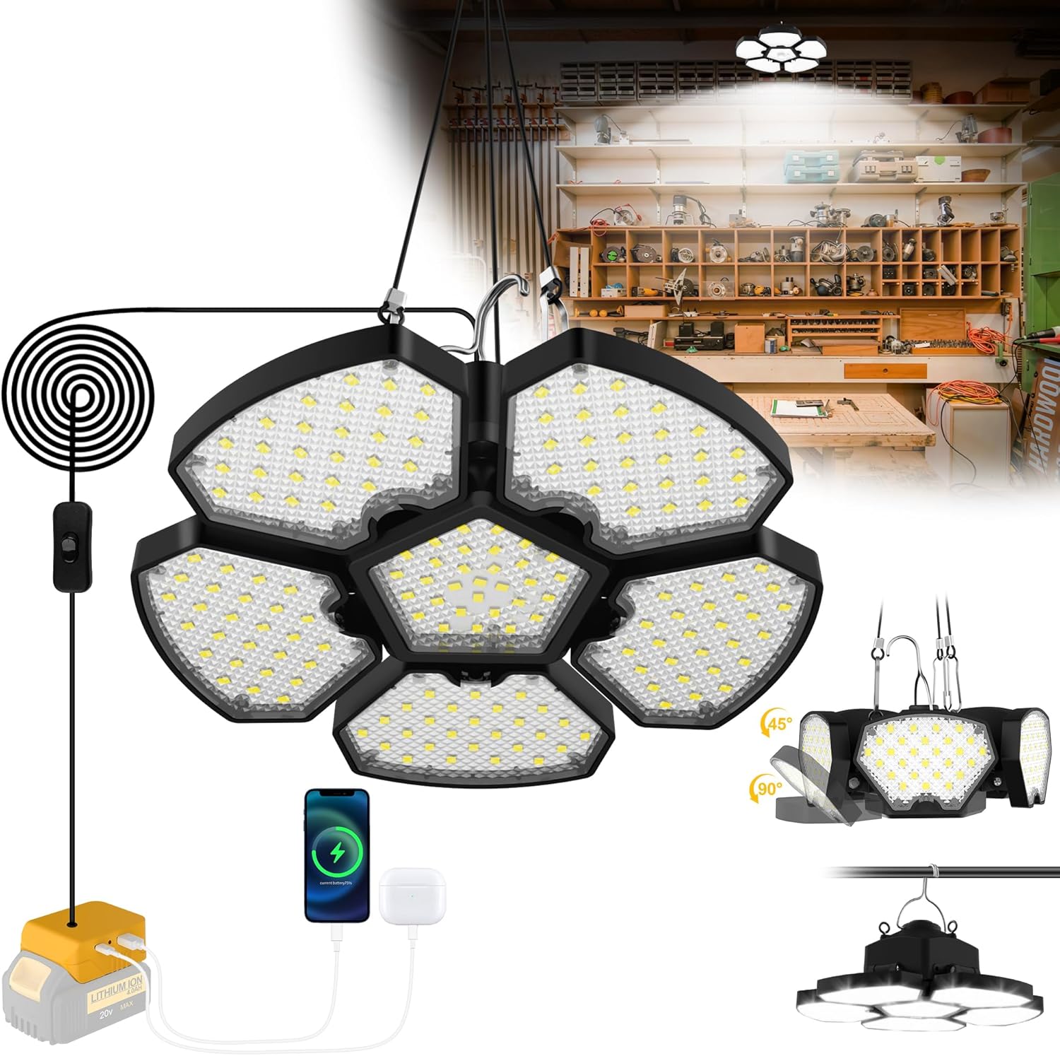 Battery Operated Shed Light Ou - Outdoor Lighting Garage ulasan dan harga