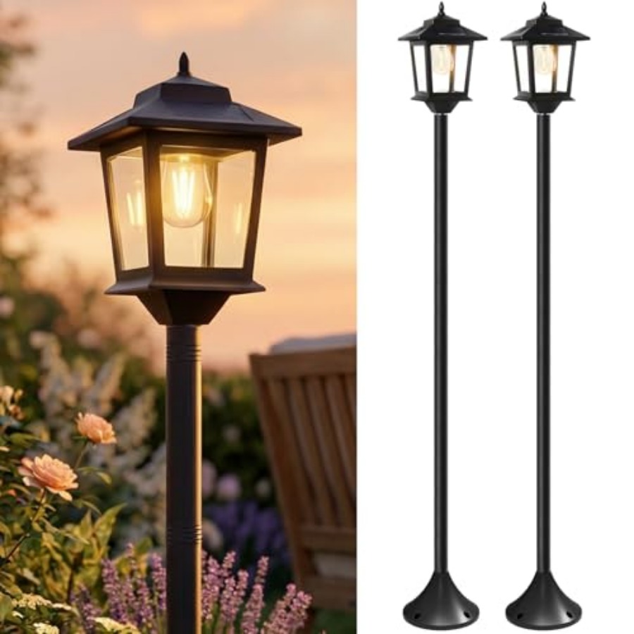 Outdoor Solar Post Lights, 2-P - Outdoor Lighting Lamp ulasan dan harga