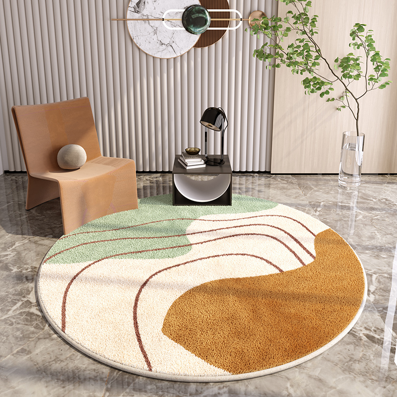 Round Light Luxury Lounge Rug  - Outdoor Lighting Garage ulasan dan harga