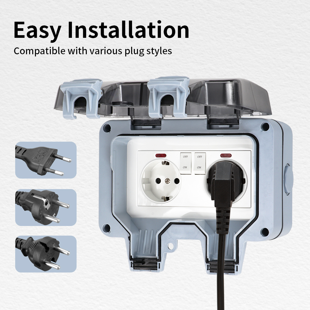 TNCE IP66 Waterproof Socket ou - Outdoor Lighting No Outlet ulasan dan harga