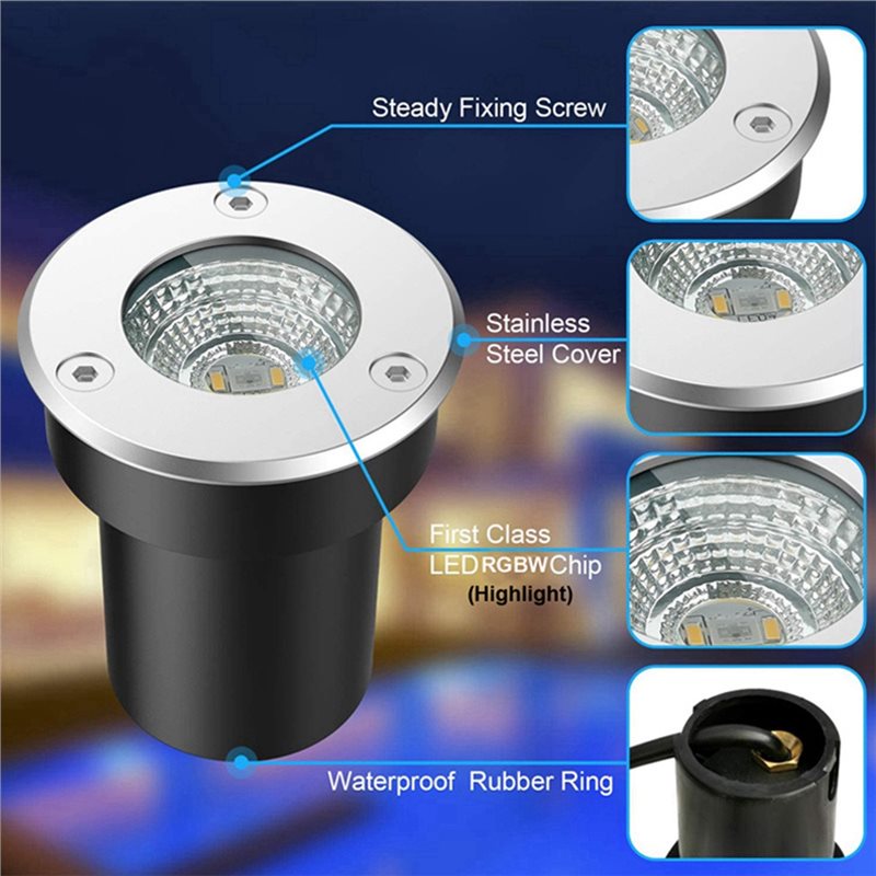 A01F-Outdoor 12V RGBW In Groun - Outdoor Lighting Voltage ulasan dan harga