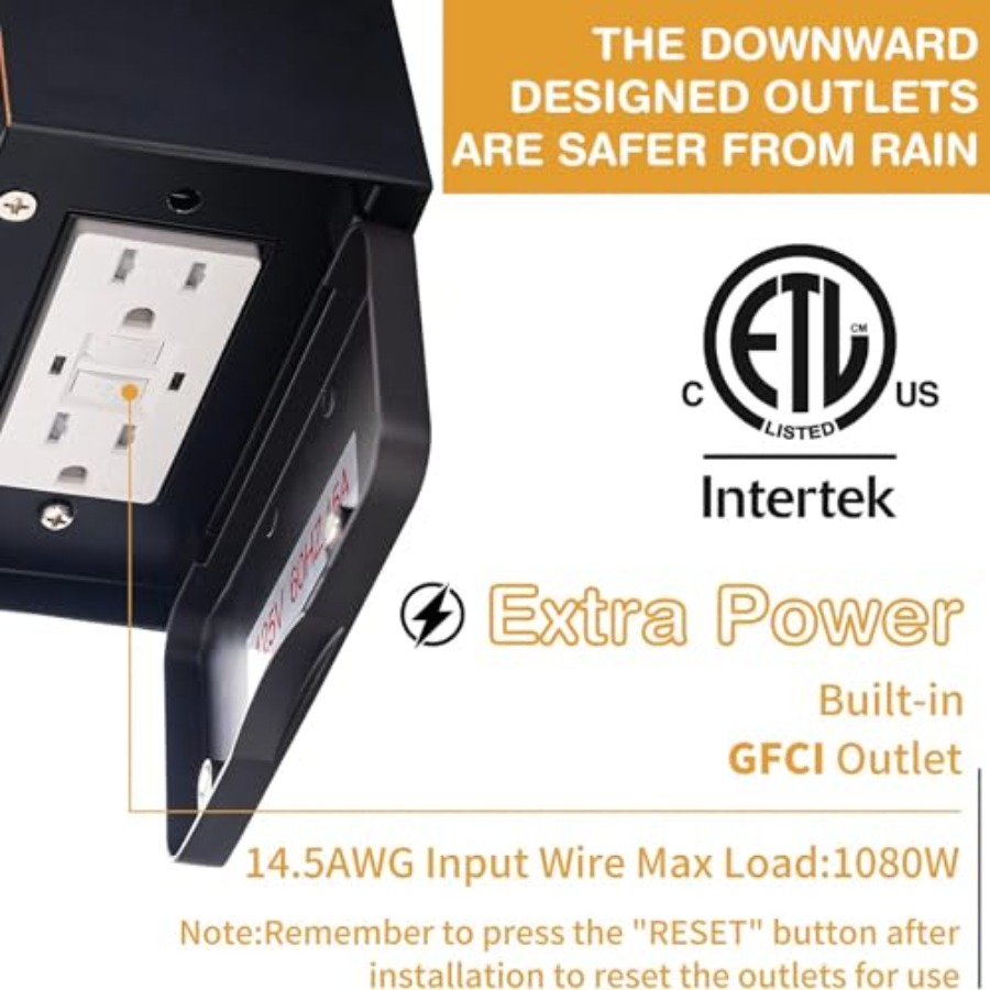 Porch Lights with GFCI Outlet, - Outdoor Lighting No Outlet ulasan dan harga