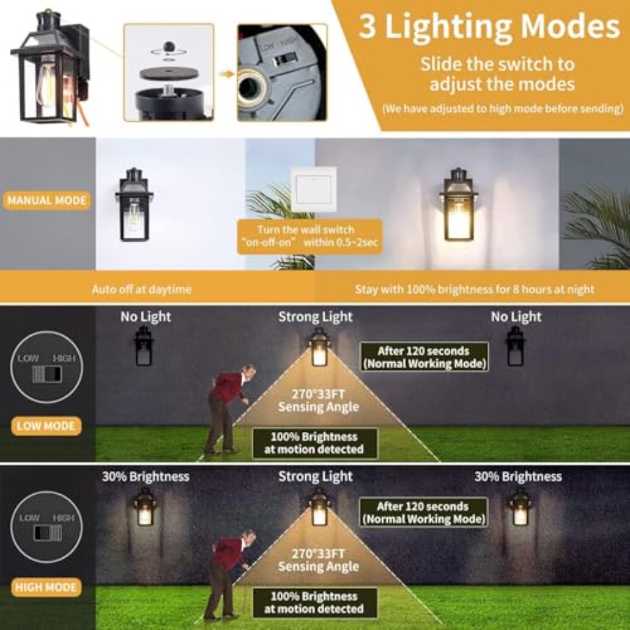 Porch Lights with GFCI Outlet, - Outdoor Lighting No Outlet ulasan dan harga