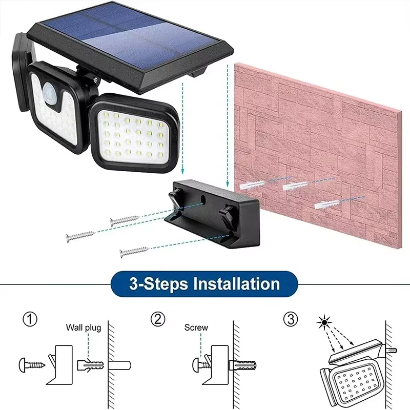 Led Solar Light Outdoor Motion - Solar Wall Sconce ulasan dan harga