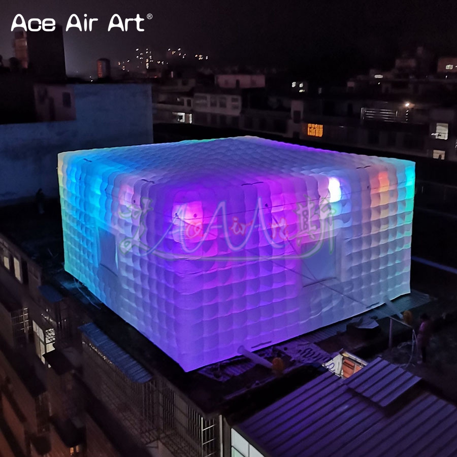 Inflatable Cube Tent with LED  - Outdoor Lighting No Outlet ulasan dan harga