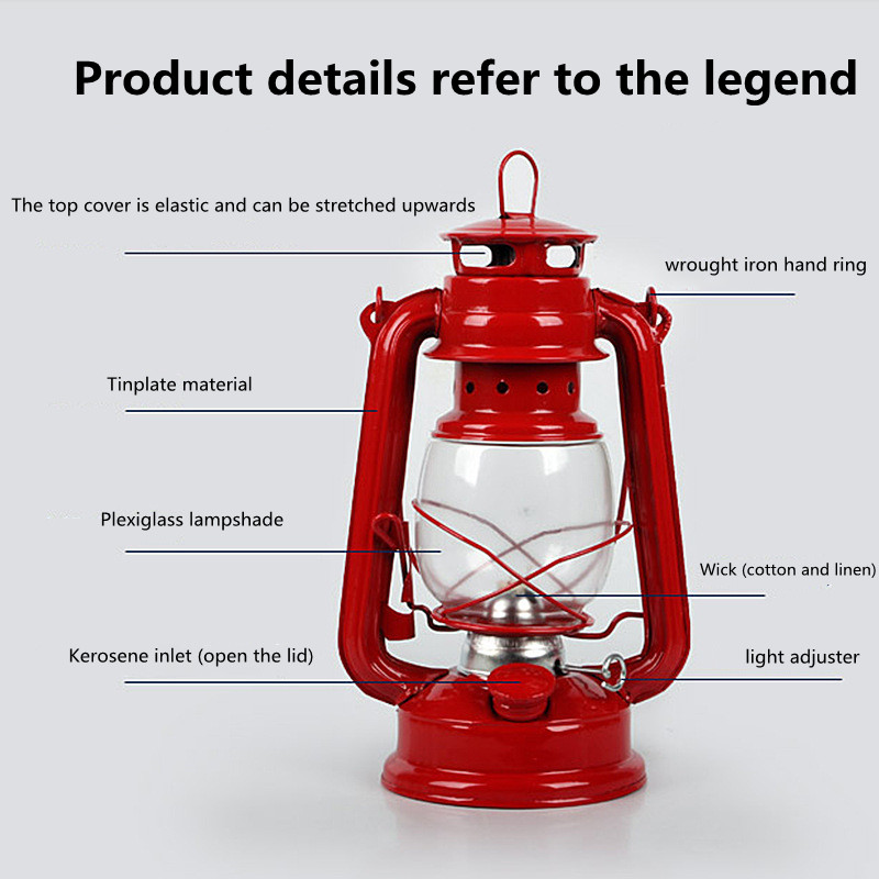 19cm Retro Outdoor Camping Lam - Outdoor Lighting Mediterranean Style ulasan dan harga