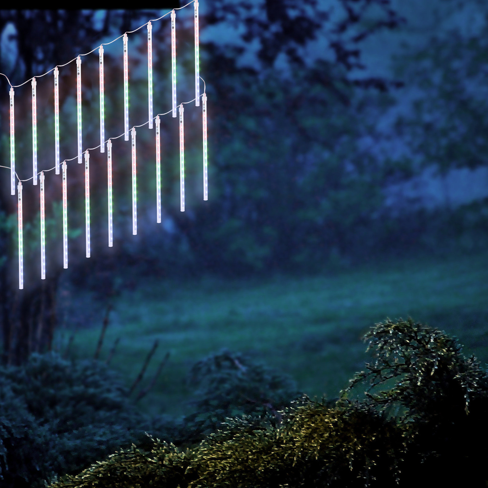 LED Meteor Shower Lights Yard  - Xmas Outdoor Lighting Decorations ulasan dan harga