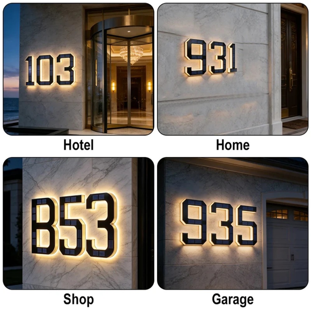 Waterproof Solar House Number  - Solar Wall Sconce ulasan dan harga