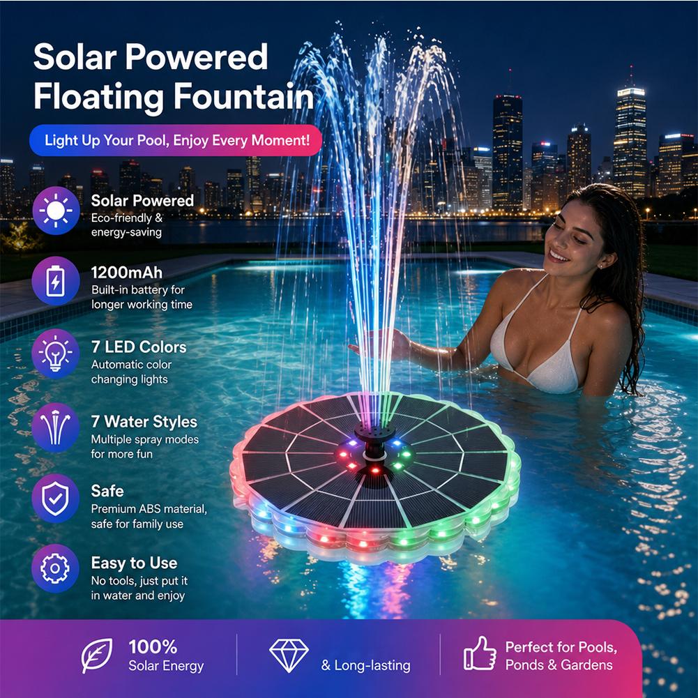 3.5W Outdoor Solar Fountain Pu - Bollard Light Garden ulasan dan harga