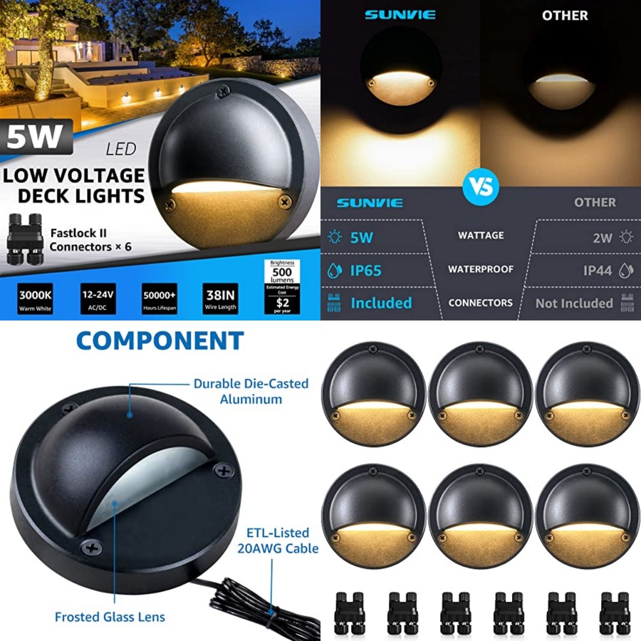 5W LED Low Voltage Deck Lights - Outdoor Lighting Voltage ulasan dan harga