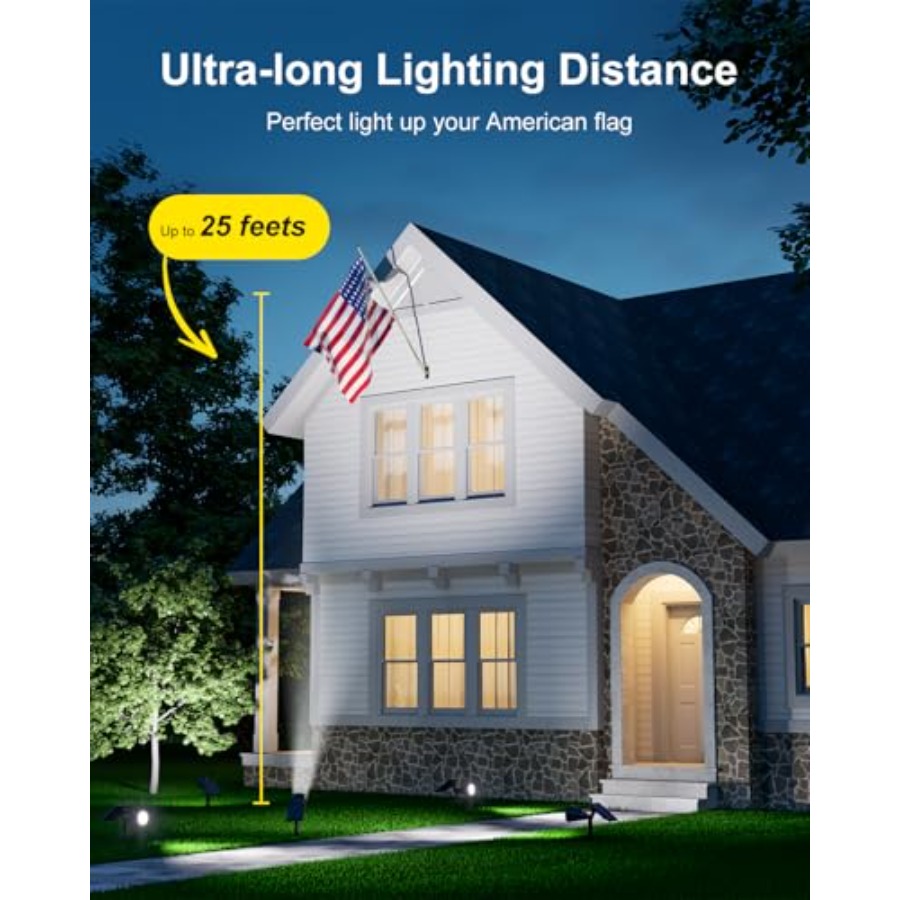 Solar Spotlights Outdoor Water - Outdoor Lighting Landscape ulasan dan harga