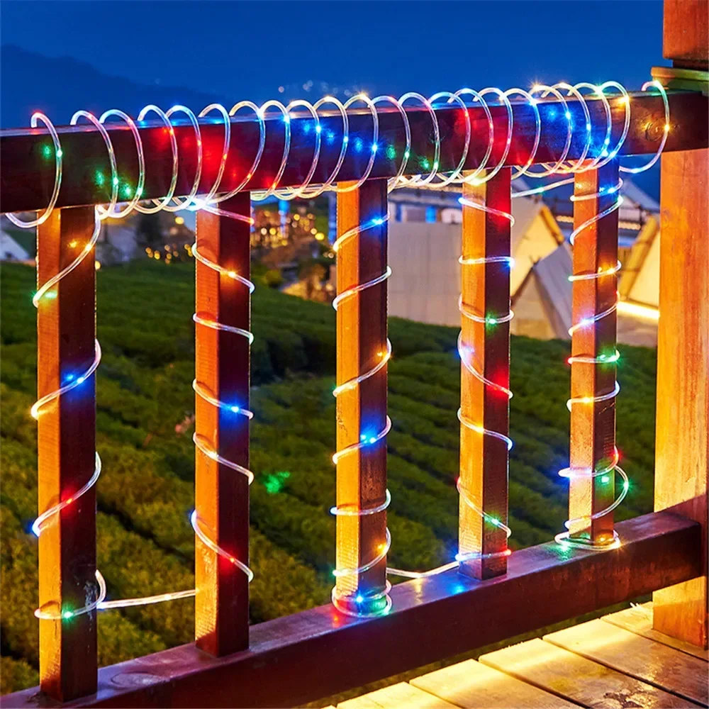 Outdoor Solar Rope Led Light W - Xmas Outdoor Lighting Decorations ulasan dan harga
