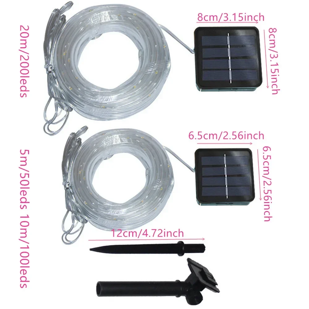 Outdoor Solar Rope Led Light W - Xmas Outdoor Lighting Decorations ulasan dan harga