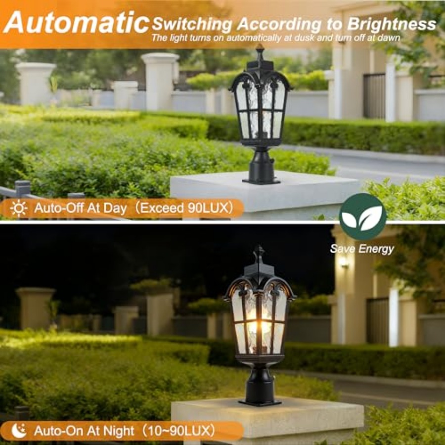 Sensor Outdoor Post Lights Wat - Outdoor Lighting Lamp ulasan dan harga