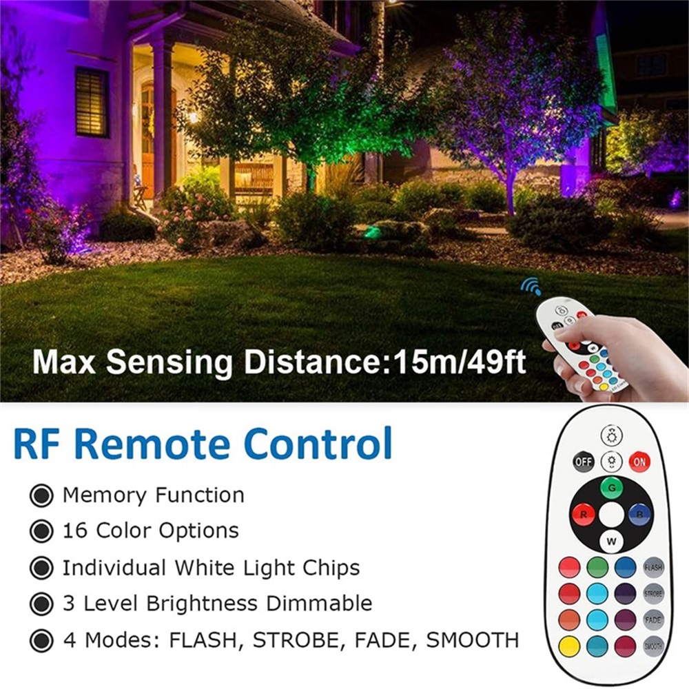 RGBW Landscape Lighting 10W wi - Outdoor Lighting Waterproof ulasan dan harga