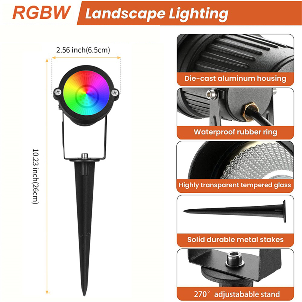 RGBW Landscape Lighting 10W wi - Outdoor Lighting Waterproof ulasan dan harga