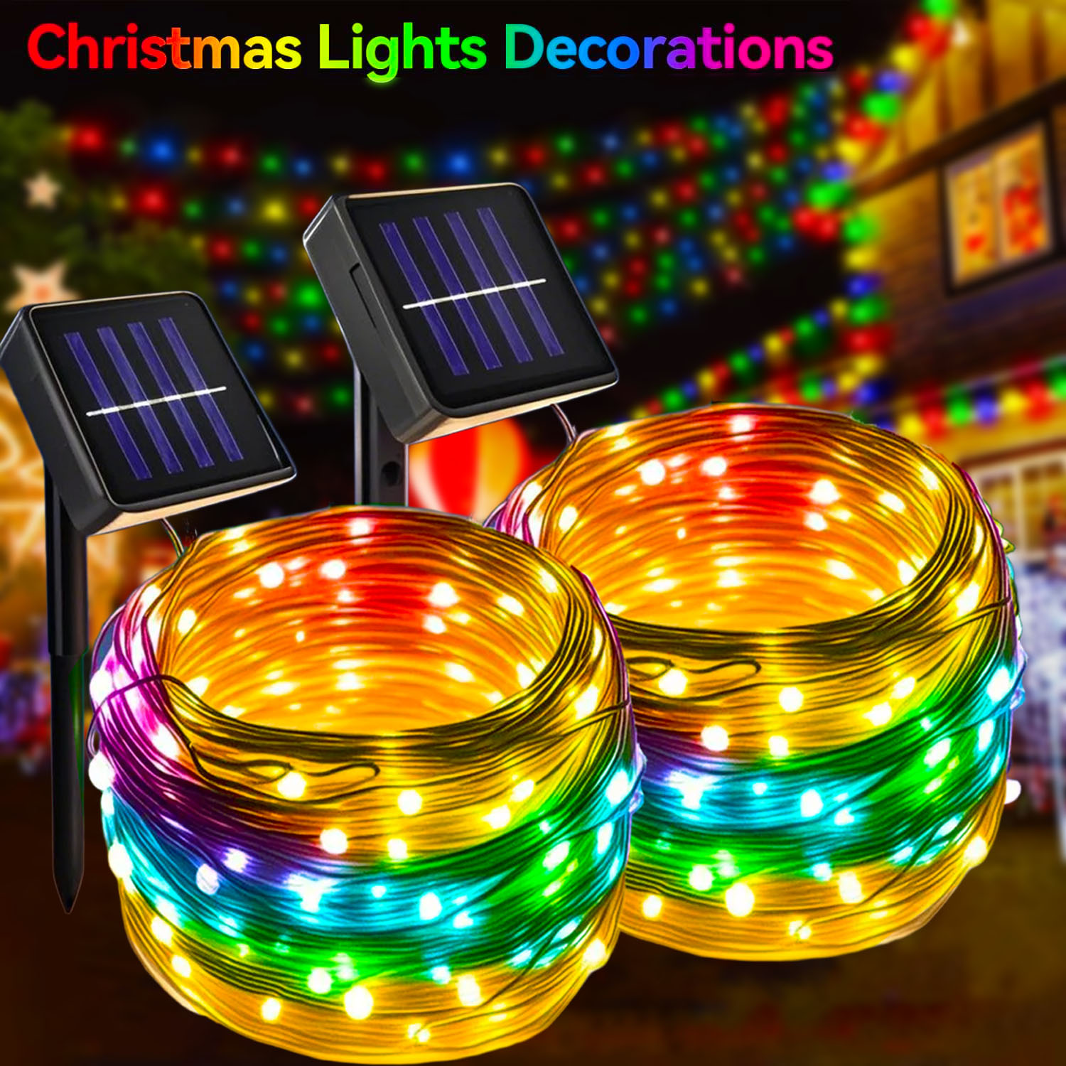 Christmas Outdoor Solar String - Xmas Outdoor Lighting Decorations ulasan dan harga