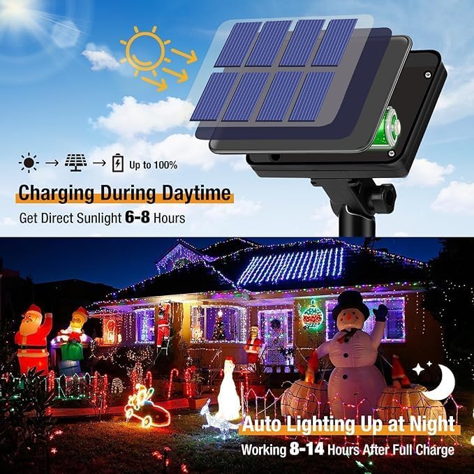 Christmas Outdoor Solar String - Xmas Outdoor Lighting Decorations ulasan dan harga