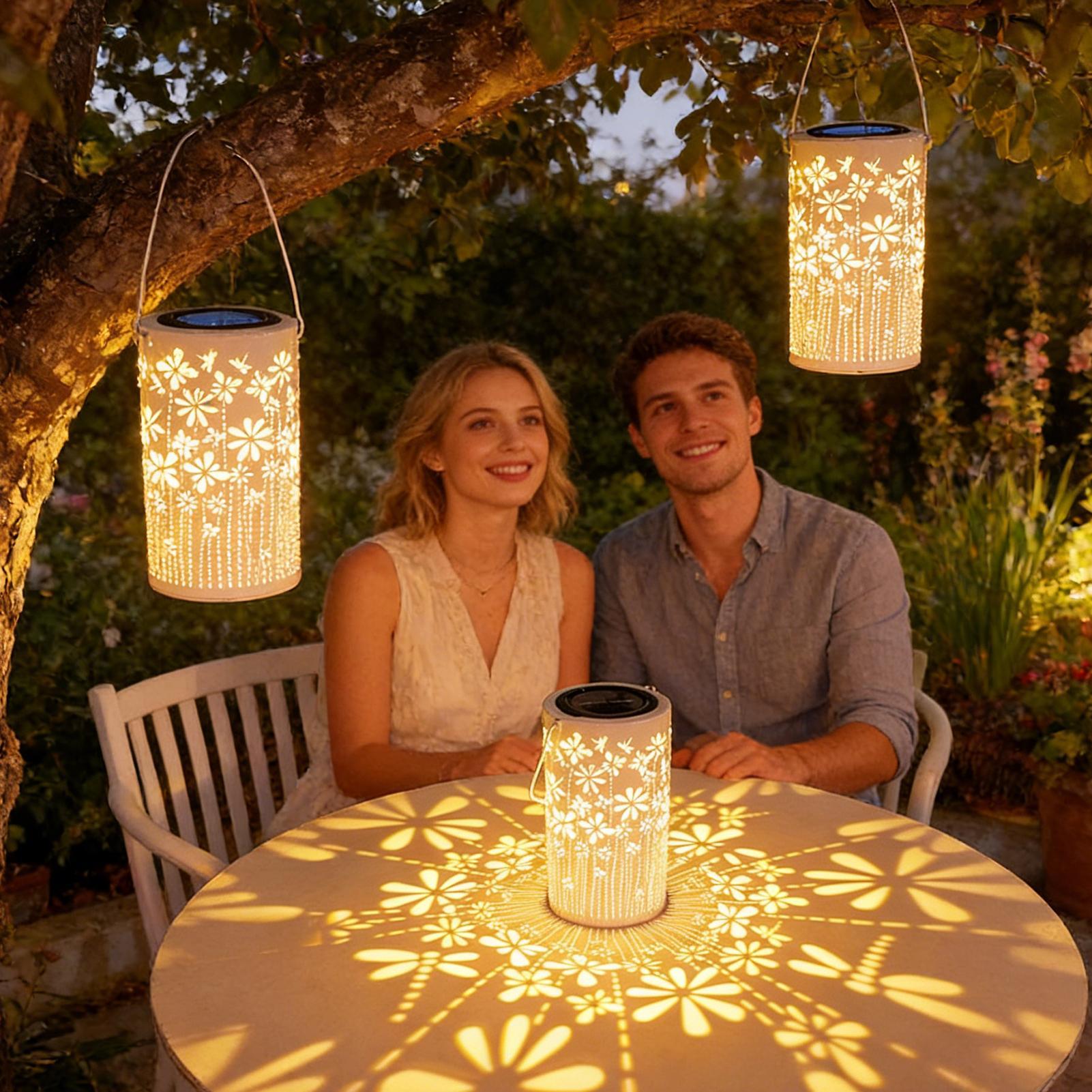 Solar Lanterns Colorful Metal  - Outdoor Lighting Landscape ulasan dan harga
