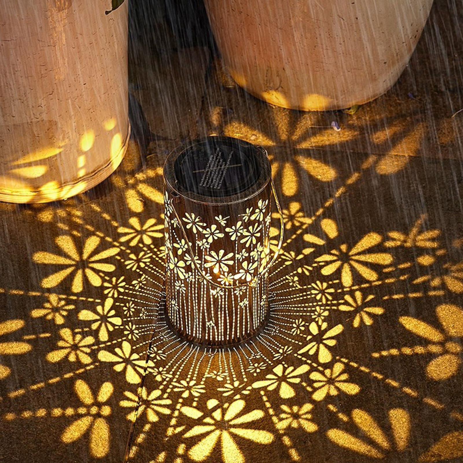 Solar Lanterns Colorful Metal  - Outdoor Lighting Landscape ulasan dan harga