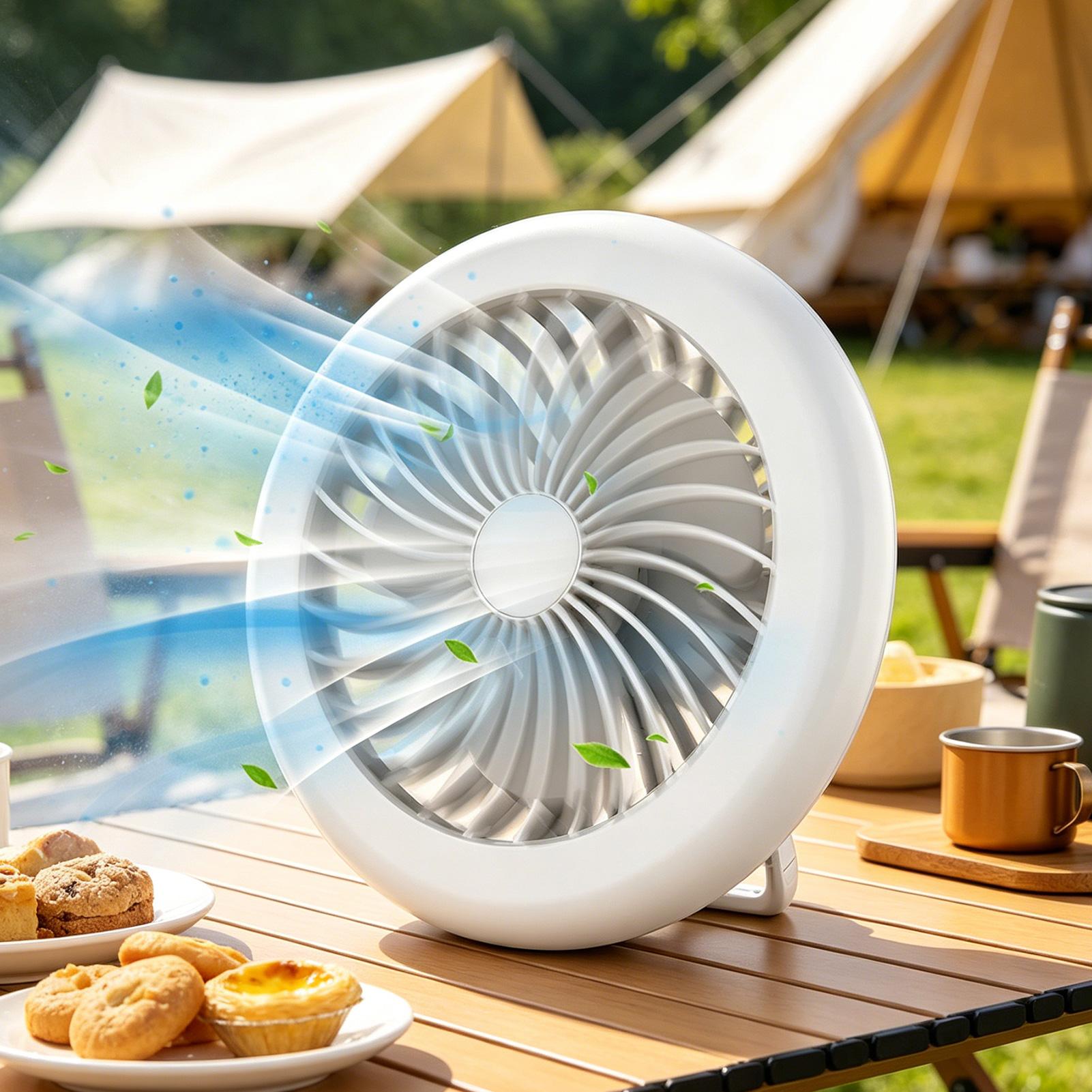 LED Camping Fan Rechargeable A - Outdoor Lighting Garage ulasan dan harga