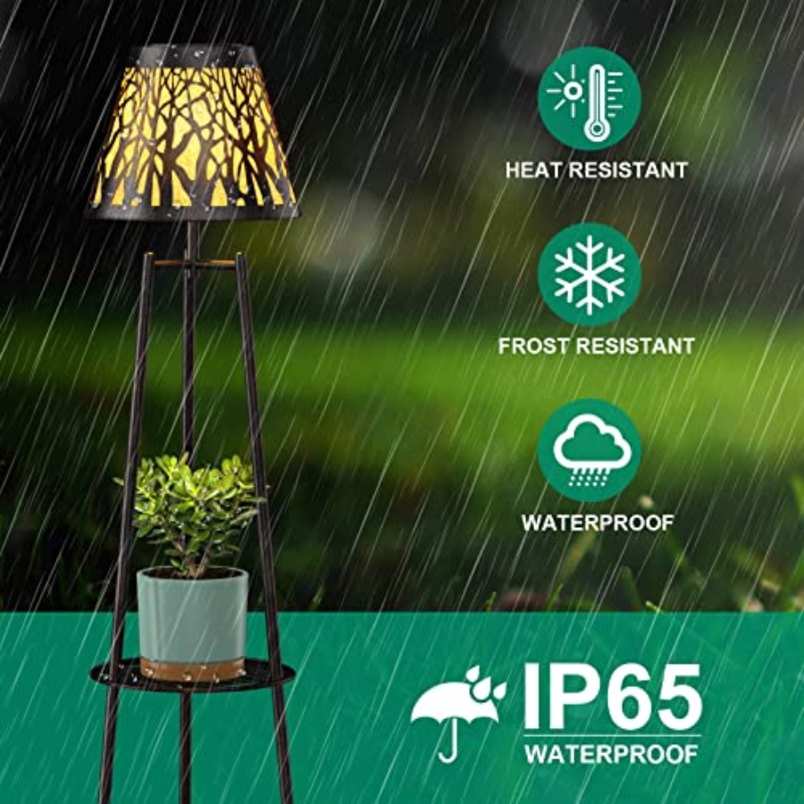 2 Pack Outdoor Solar Floor Lam - Outdoor Lighting Lamp ulasan dan harga