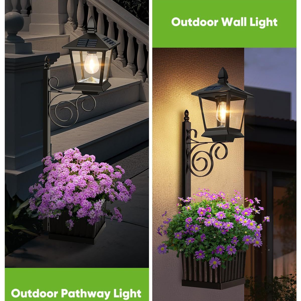 2-in-1 Solar Garden Planter La - Outdoor Lighting Lamp ulasan dan harga