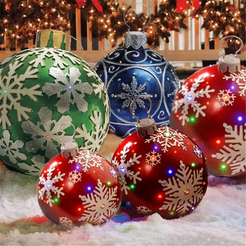 60cm Outdoor Christmas Inflata - Xmas Outdoor Lighting Decorations ulasan dan harga