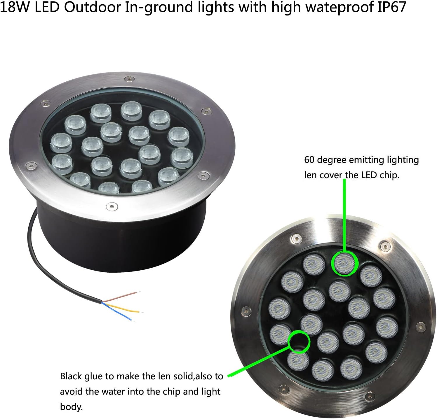 18W Outdoor Ground Lights,Diam - Outdoor Lighting Voltage ulasan dan harga