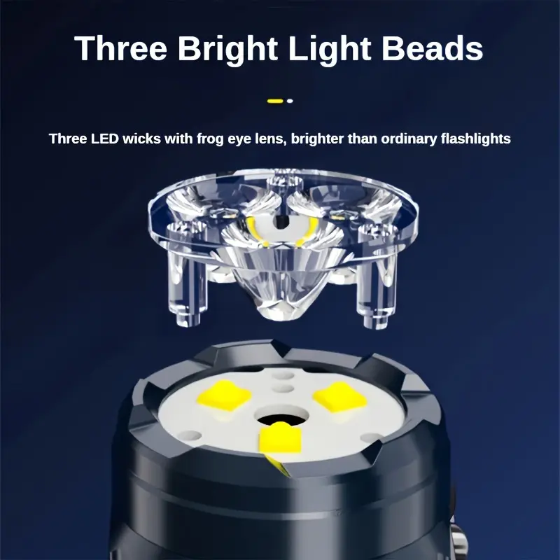 Mini 3LED Flashlight With Pen  - Outdoor Lighting Ideas ulasan dan harga
